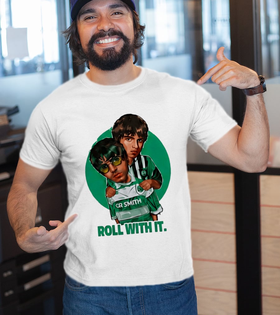 Oasis Roll With It CR Smith Celtic Football Club T-Shirt