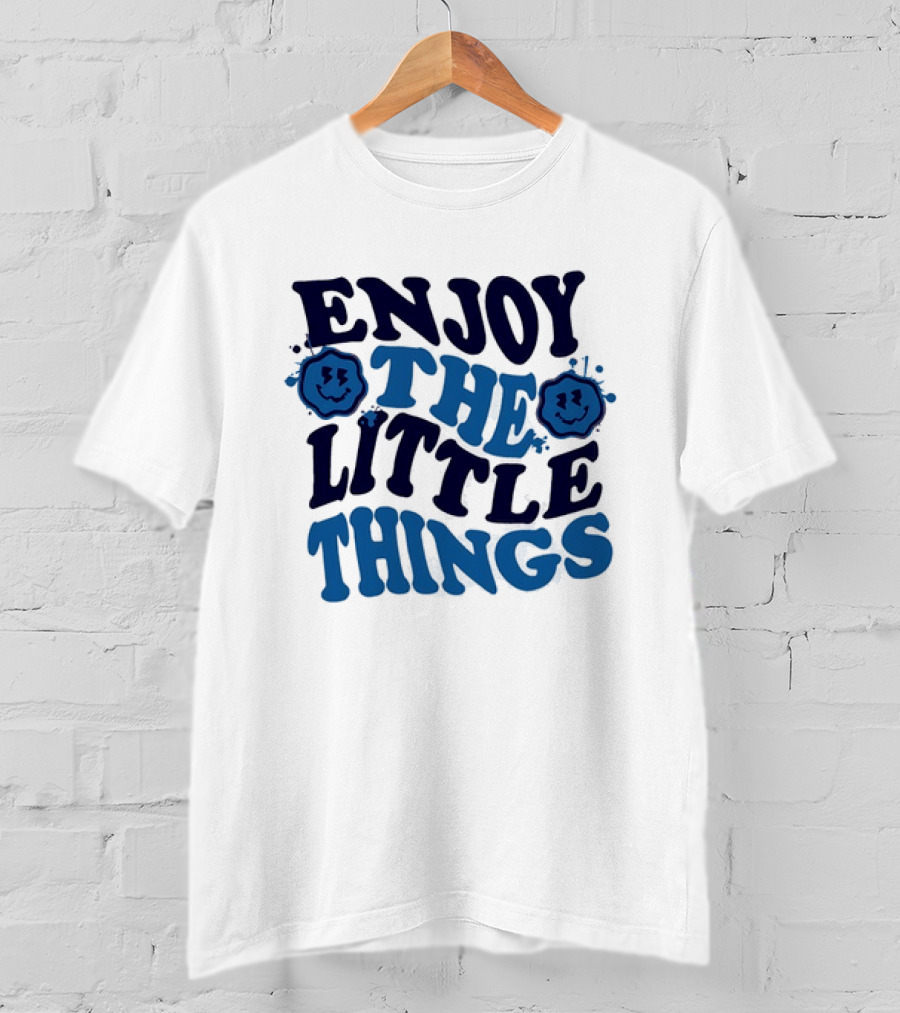Enjoy The Little Things Smiley Faces T-Shirt