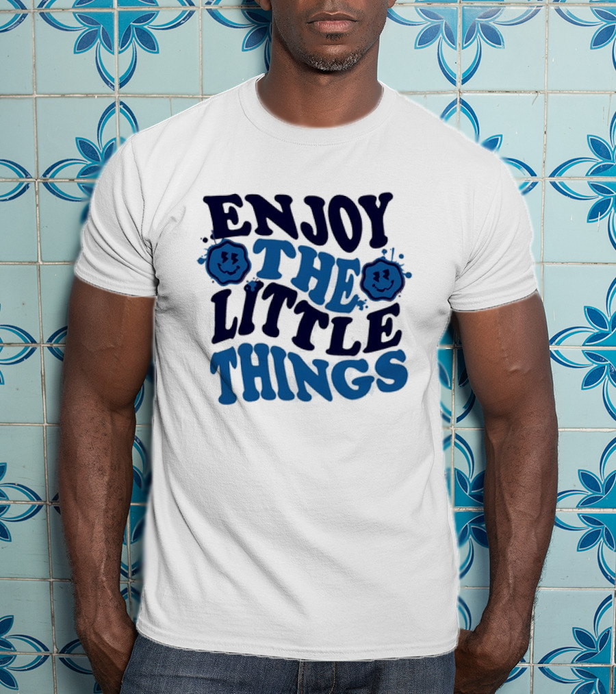 Enjoy The Little Things Smiley Faces T-Shirt