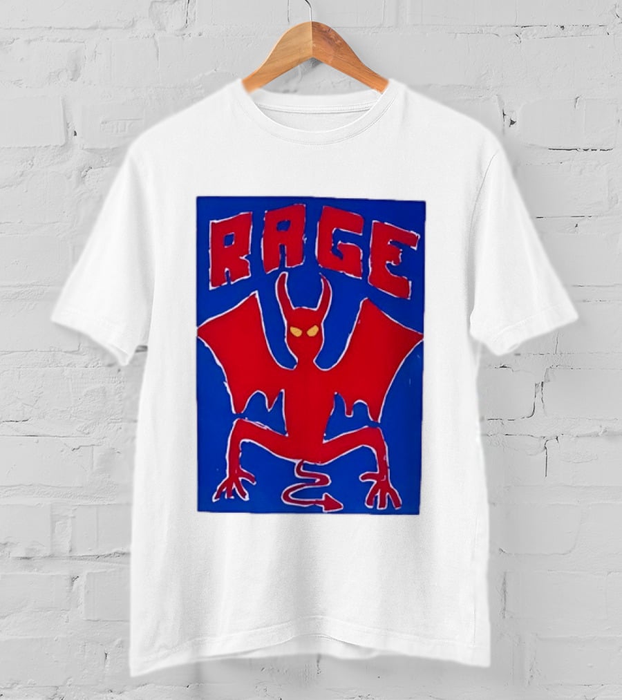 Rage Red Devil Bat Wings Demon T-Shirt