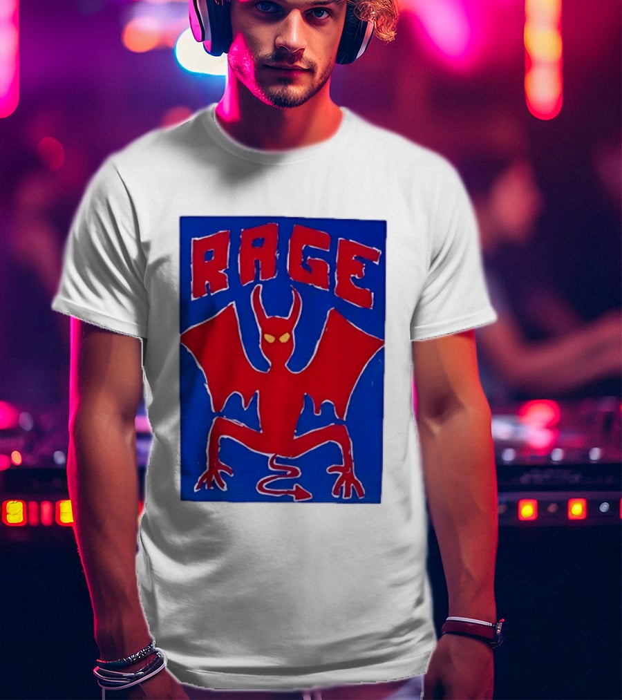 Rage Red Devil Bat Wings Demon T-Shirt