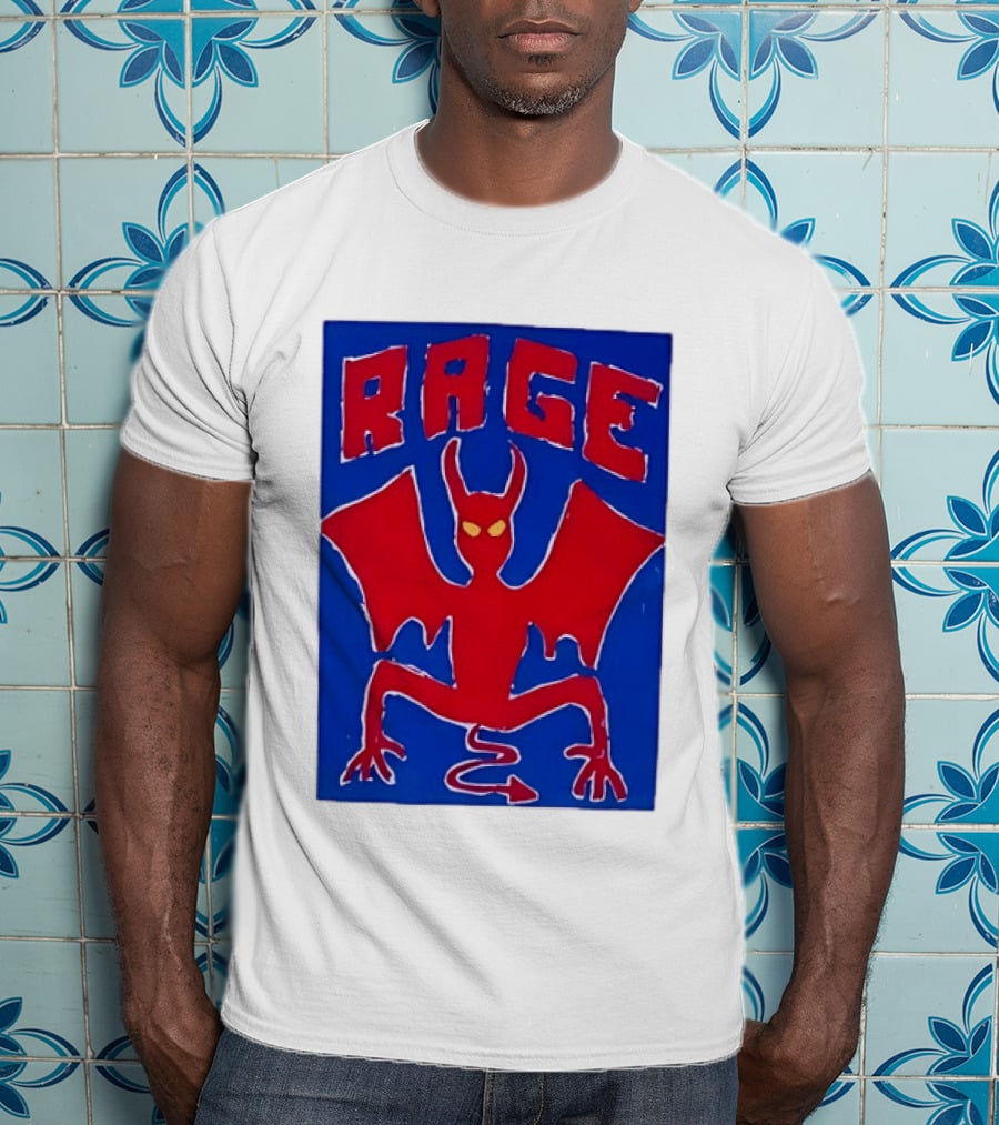 Rage Red Devil Bat Wings Demon T-Shirt
