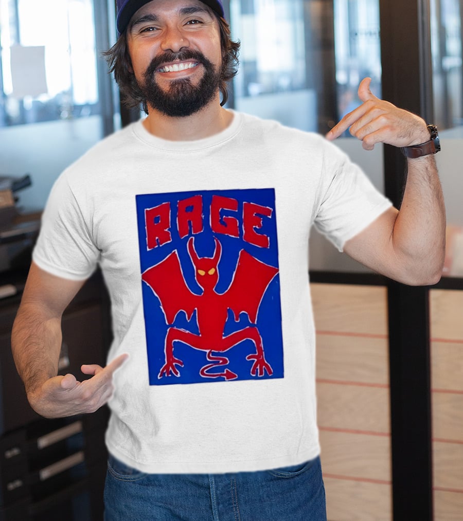 Rage Red Devil Bat Wings Demon T-Shirt