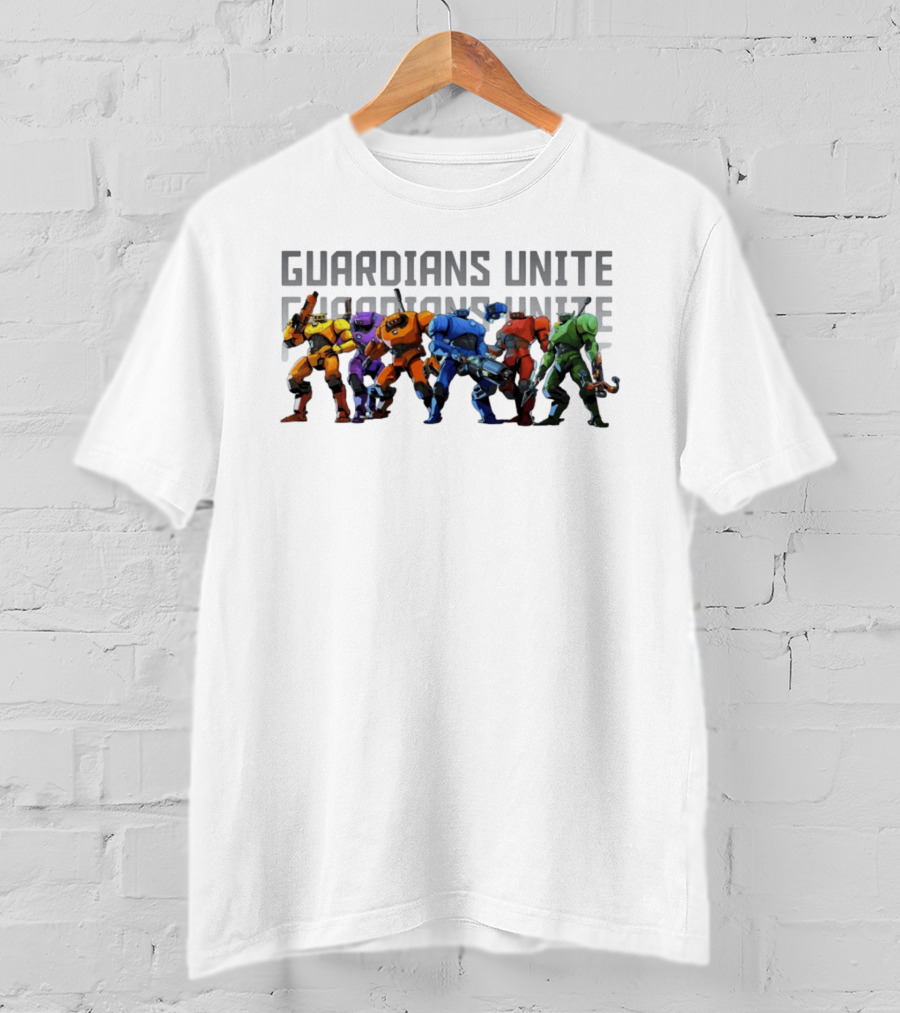 Guardians Unite Mecha Robot Squad T-Shirt
