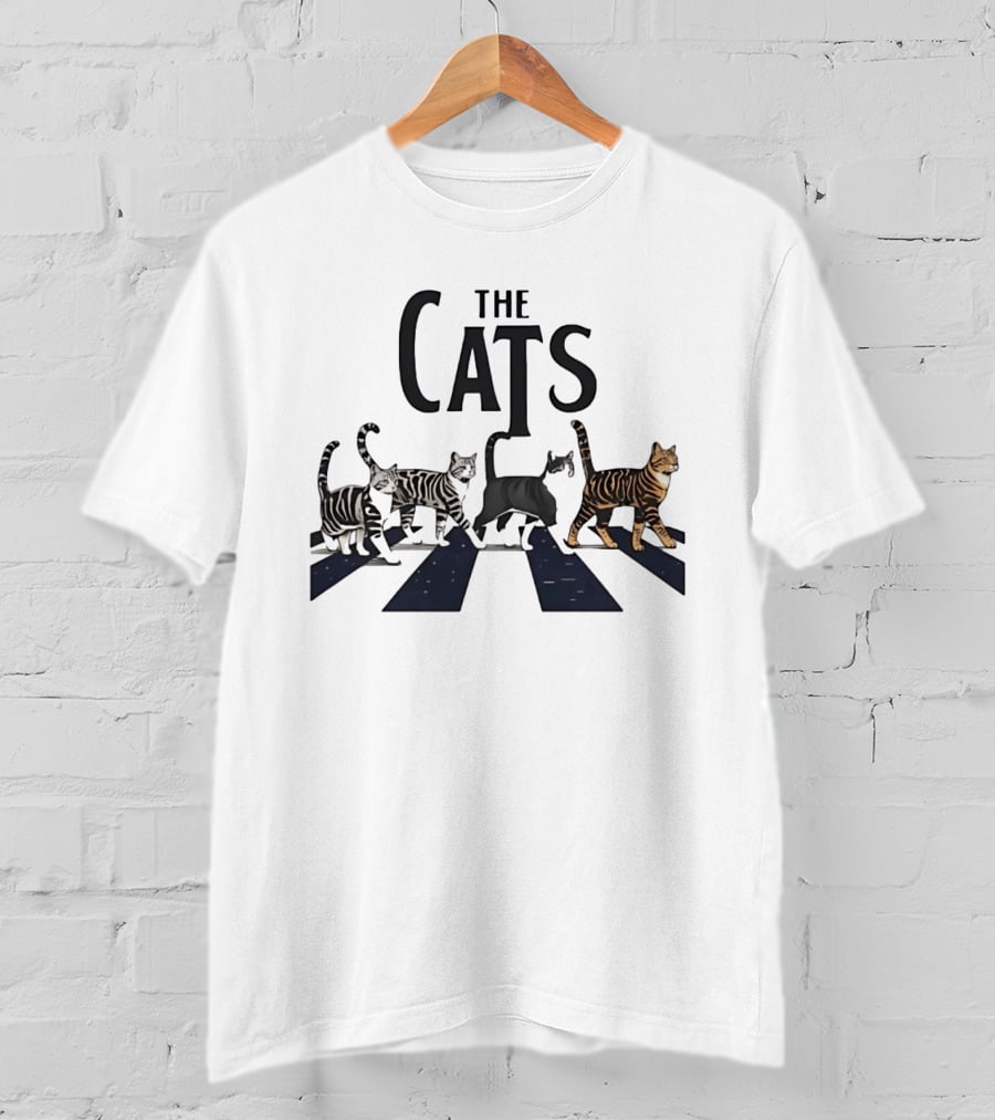 The Cats Abbey Road Crossing For Cat Lovers T-Shirt