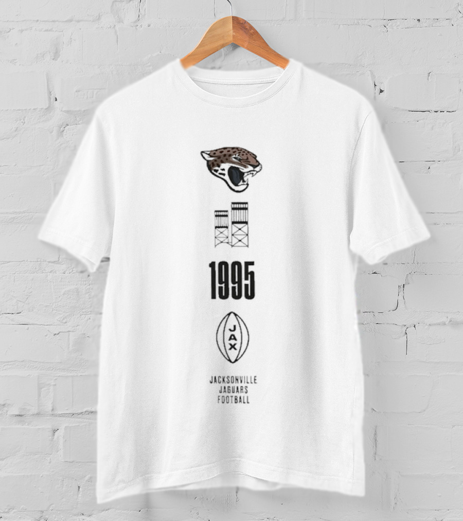 Jacksonville Jaguars 1995 Football Team Logo Inaugural Season T-Shirt