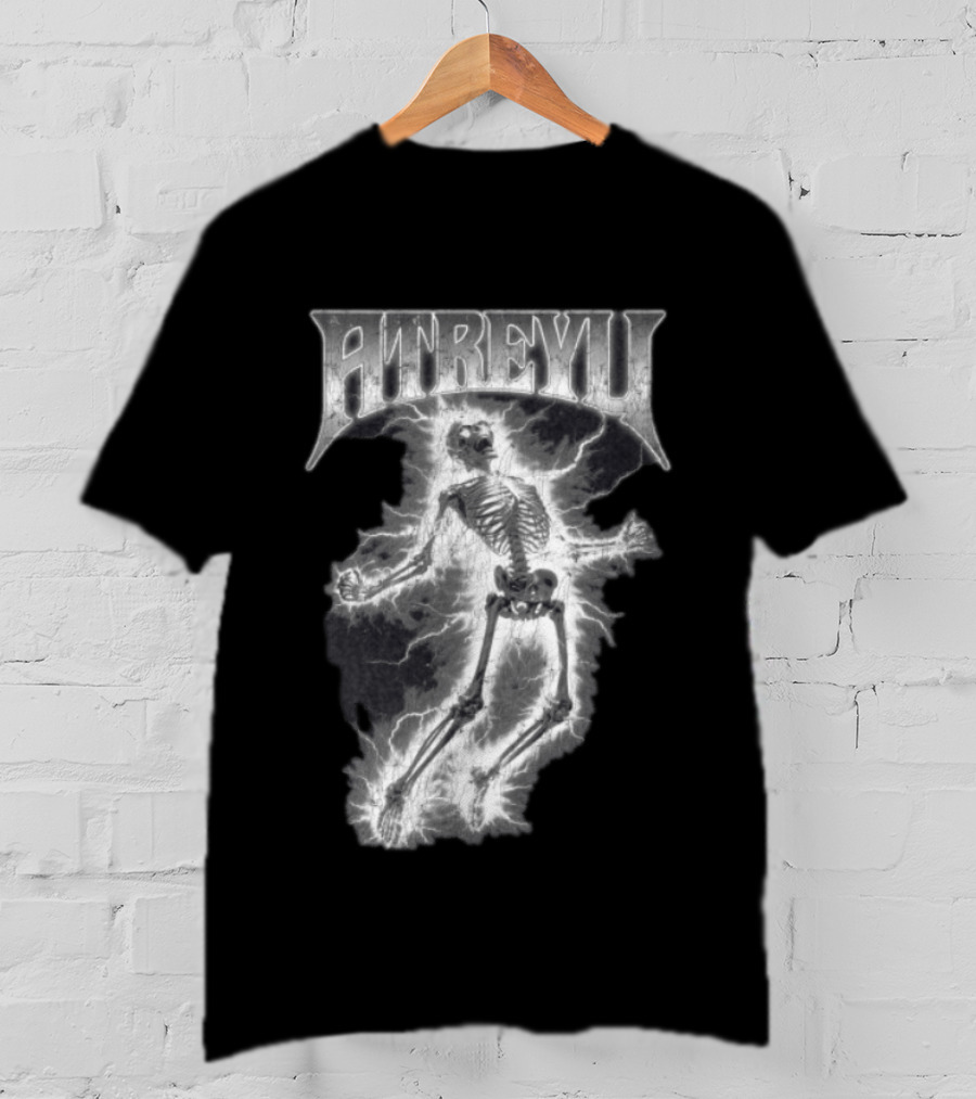 Atreyu Electric Skeleton Lightning Scene T-Shirt