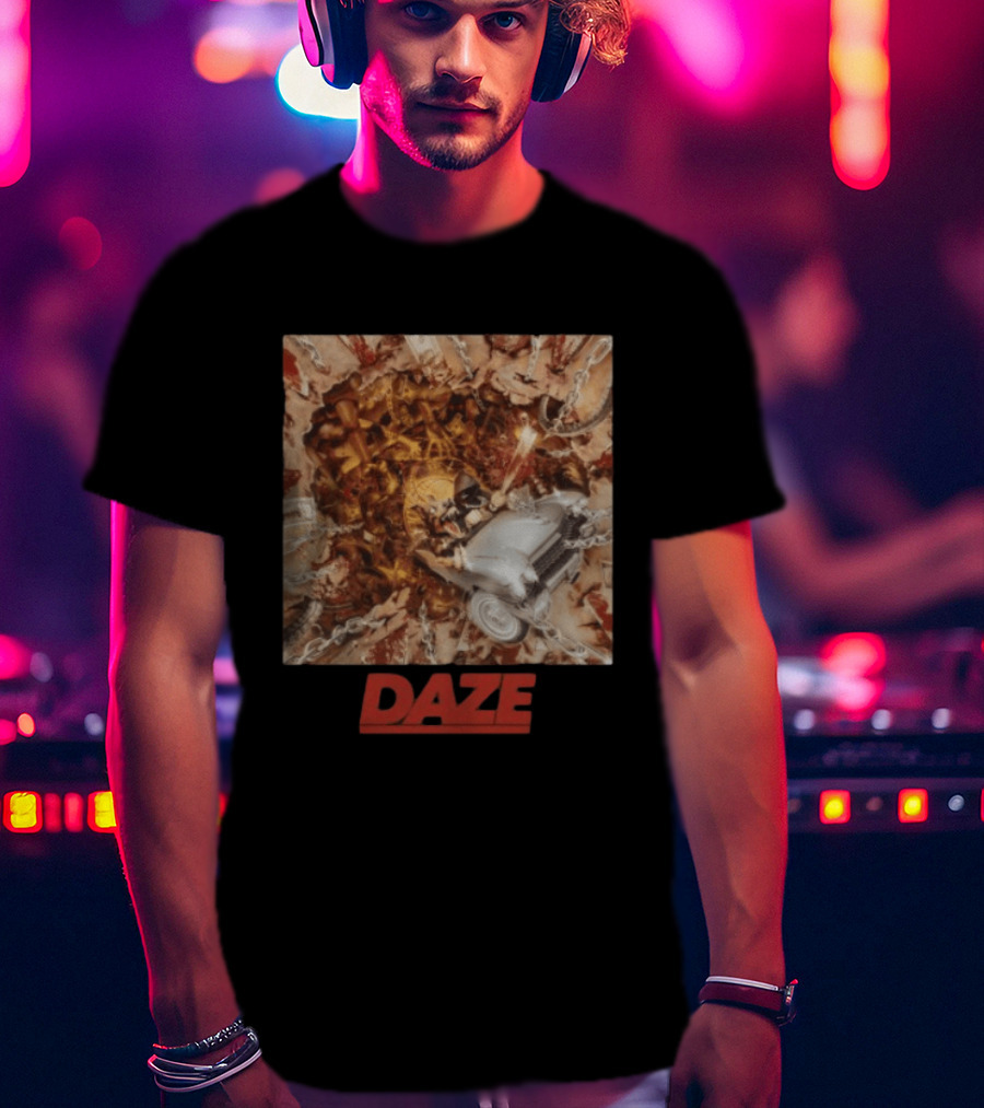 Daze Store Pain Of Truth Shaka Chains And Skeleton Car Rider T-Shirt
