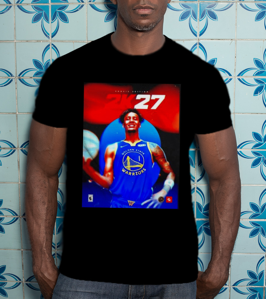 Golden State Warriors NBA 2K27 Rookie Edition Number One Player T-Shirt
