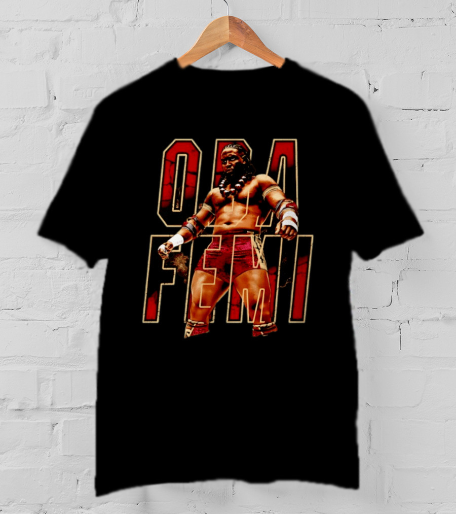 Oba Femi WWE NXT Wrestling Superstar Power Presence T-Shirt