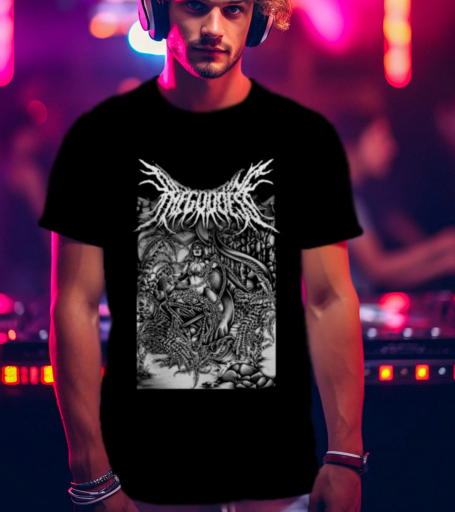 Impericon Store Disfiguring The Goddess Galapagos Metal Art Reptile Island T-Shirt