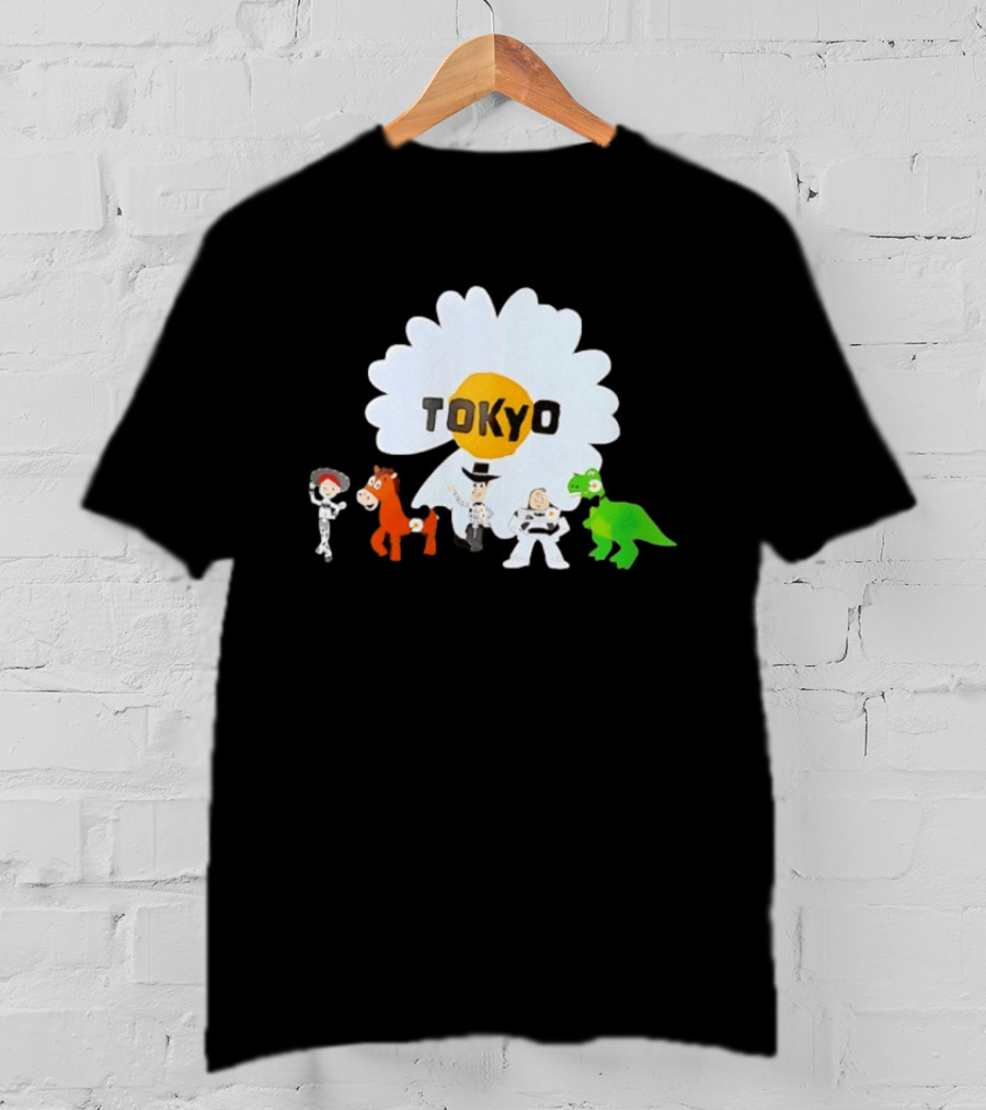Jessie Bullseye Woody Buzz Lightyear Rex Toy Story Tokyo Flower T-Shirt