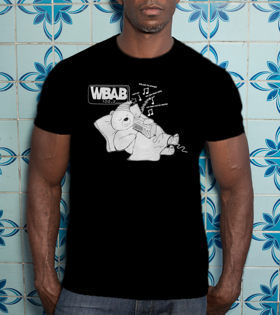 WBAB 102.3 Sleeping Bear Music Notes Radio Billy Joel The Stranger Rush YYZ T-Shirt
