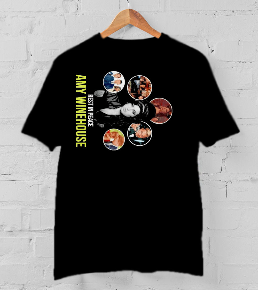 Rest In Peace Amy Winehouse Iconic Collage T-Shirt