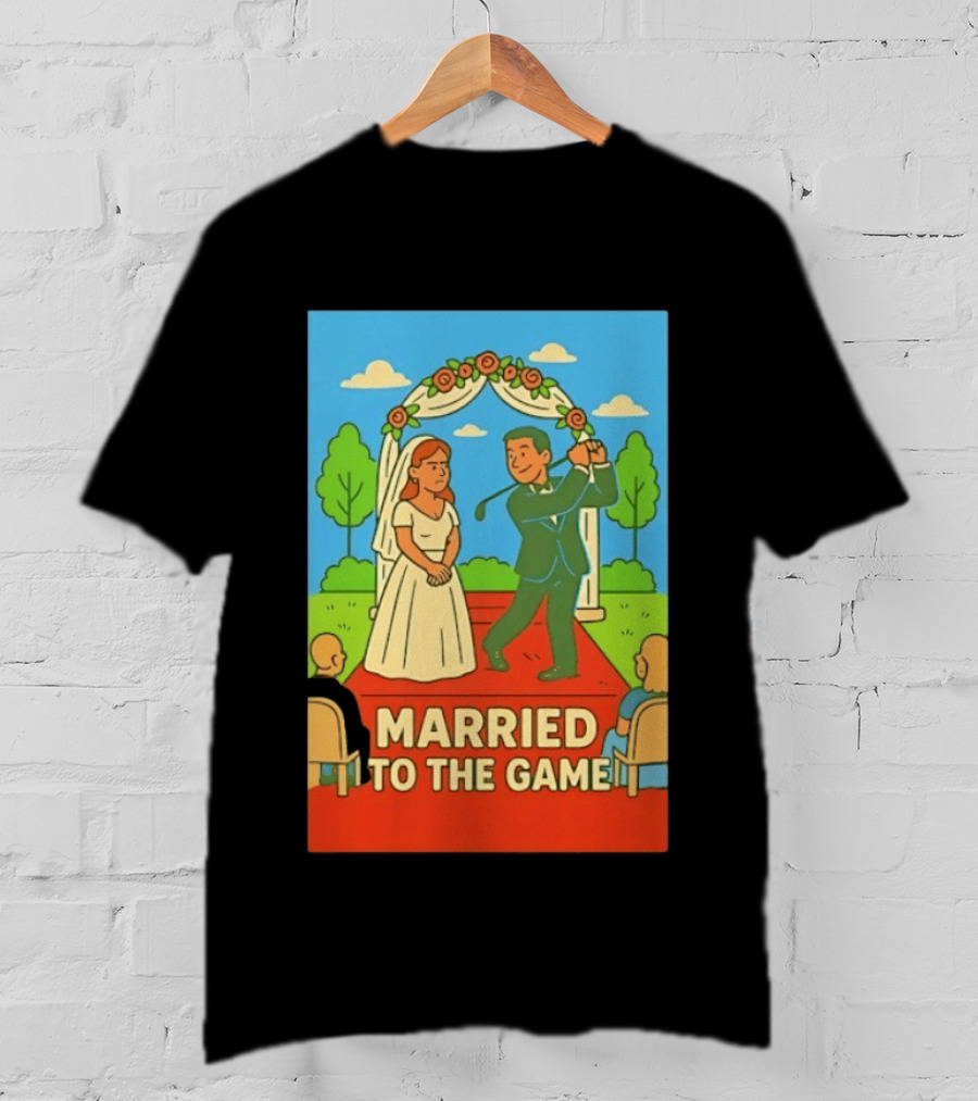 Married To The Game Groom Golfing At Wedding T-Shirt