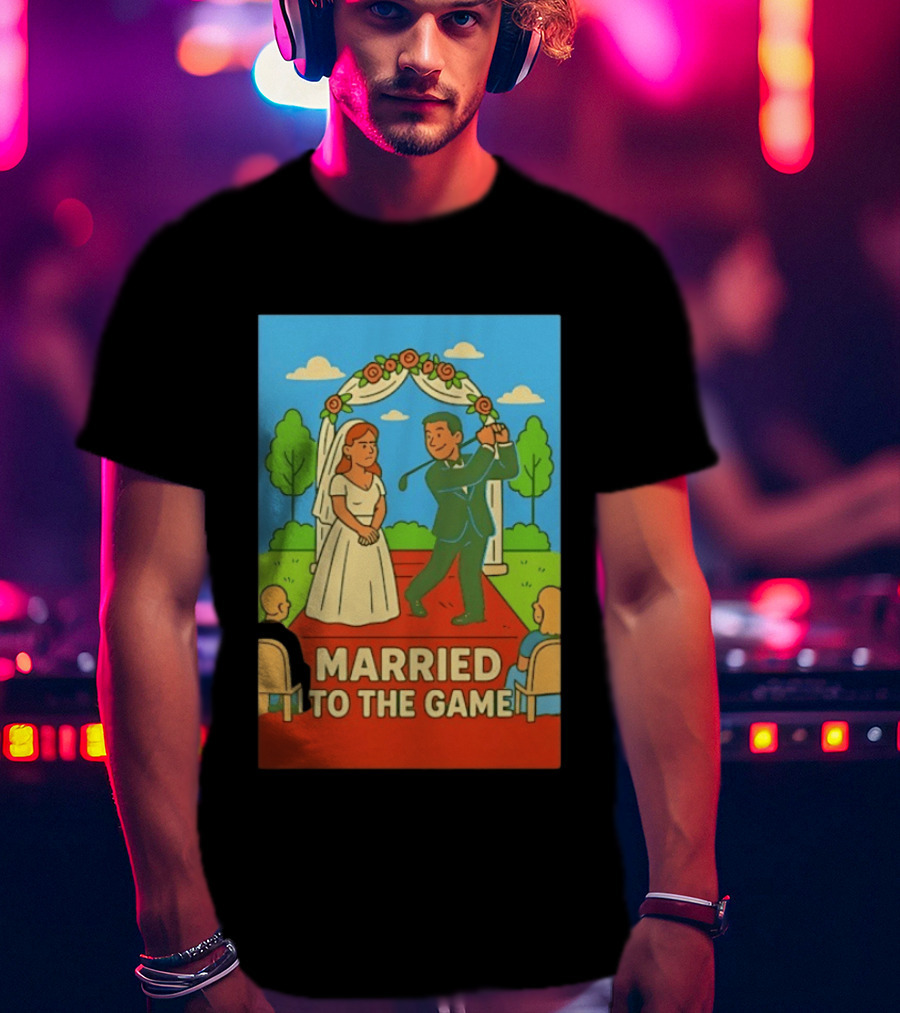 Married To The Game Groom Golfing At Wedding T-Shirt