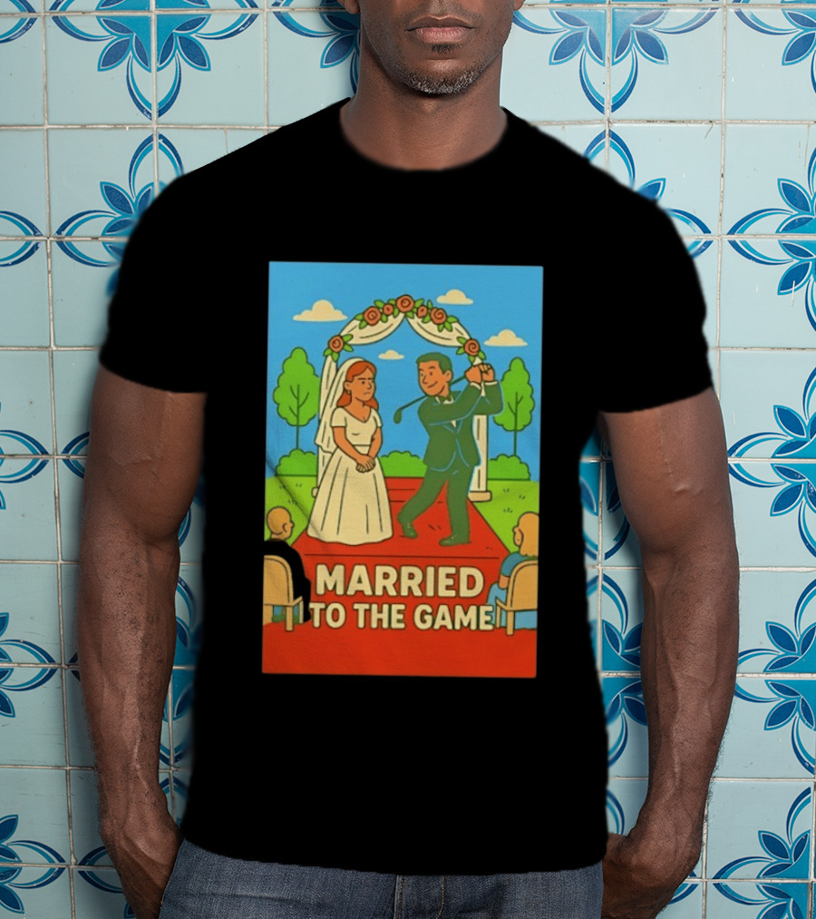 Married To The Game Groom Golfing At Wedding T-Shirt