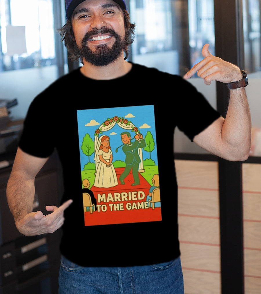 Married To The Game Groom Golfing At Wedding T-Shirt