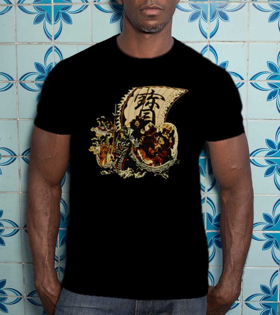Seven Lucky Gods Japanese Shichi Fukujin Takarabune Treasure Ship T-Shirt