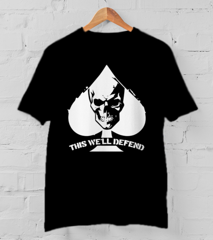 This We'll Defend Skull Spade US Army T-Shirt