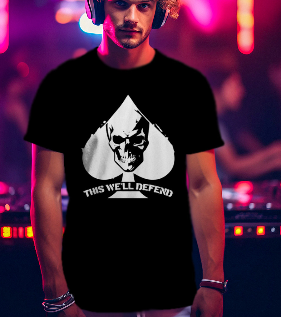 This We'll Defend Skull Spade US Army T-Shirt