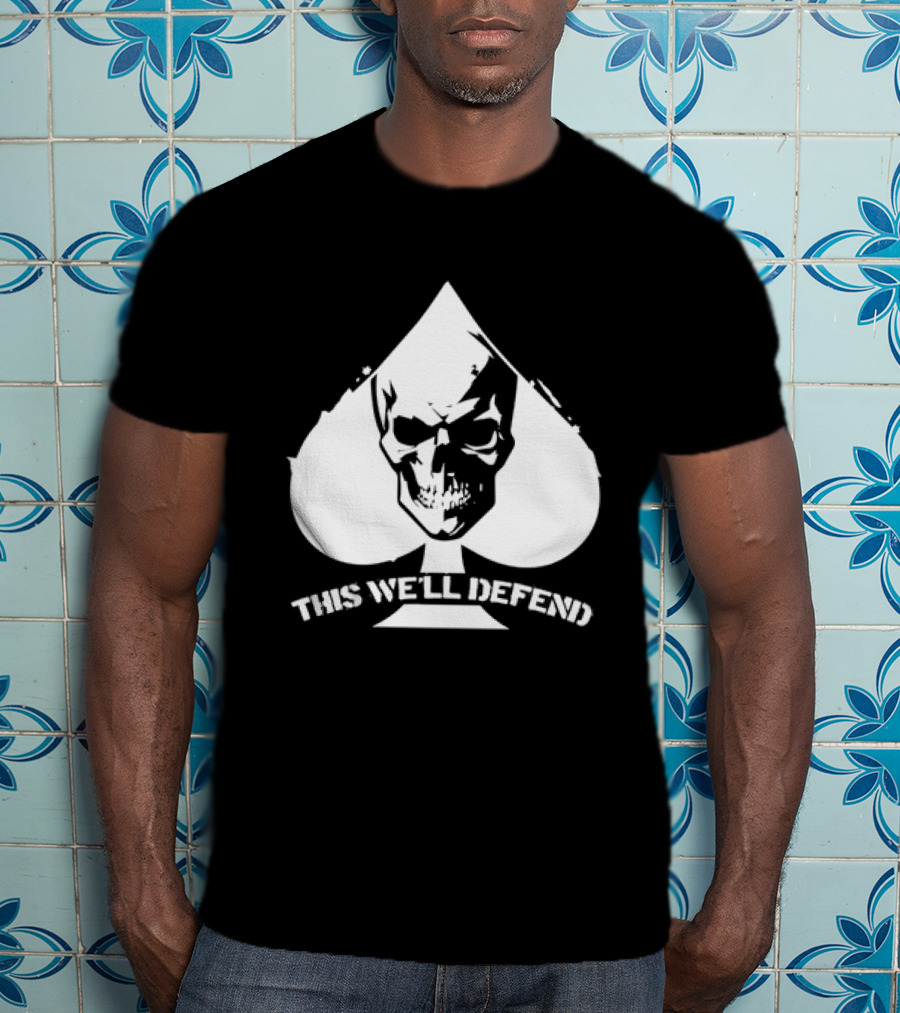This We'll Defend Skull Spade US Army T-Shirt