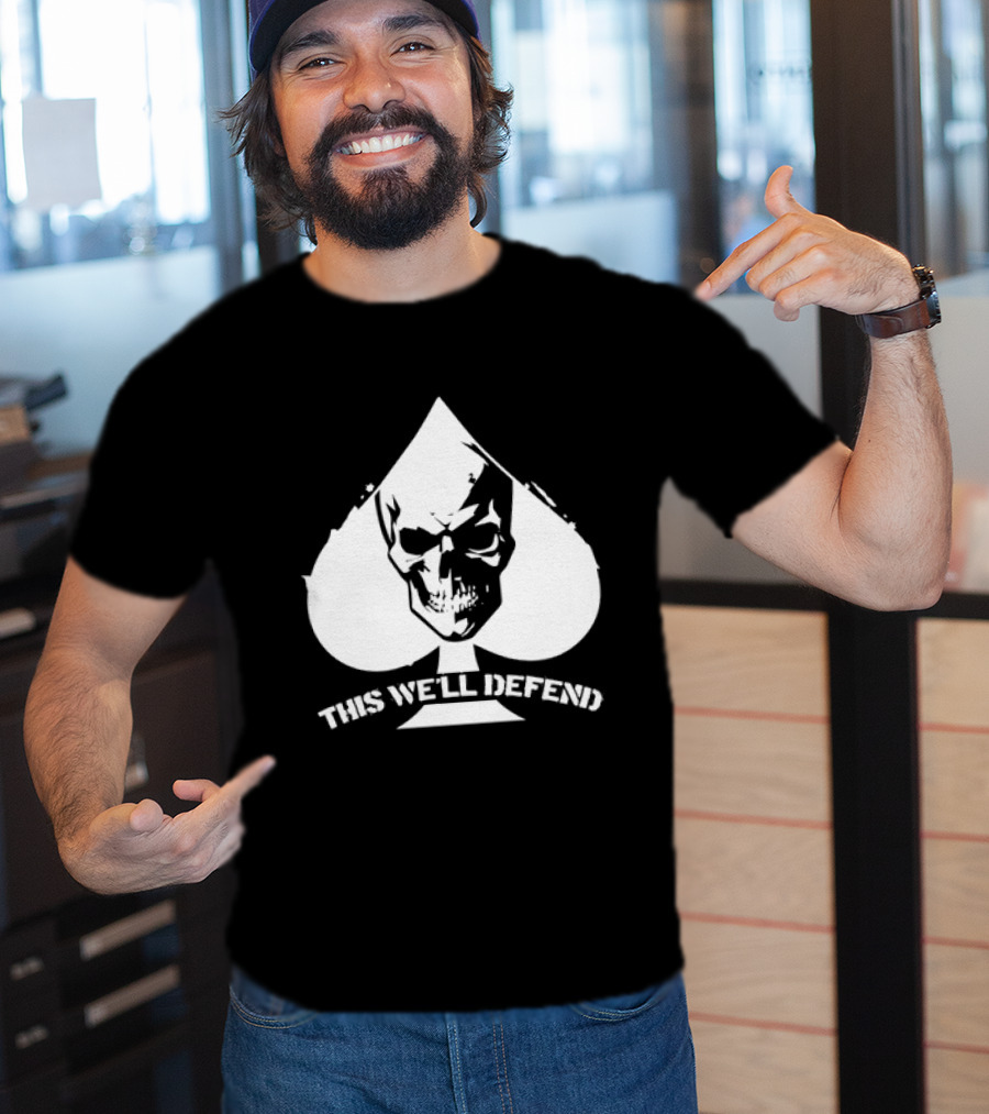This We'll Defend Skull Spade US Army T-Shirt