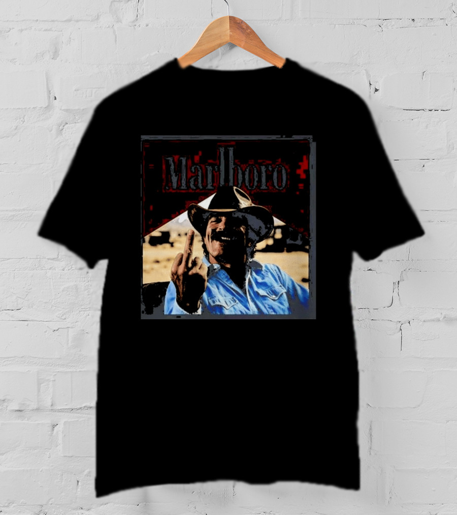 Marlboro Cowboy Middle Finger Cigar Tom Selleck Attitude T-Shirt