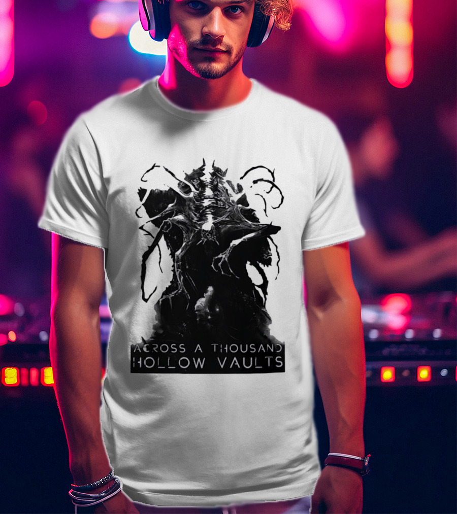 Across A Thousand Hollow Vaults Dark Fantasy Creature Horror Mythical Entity T-Shirt