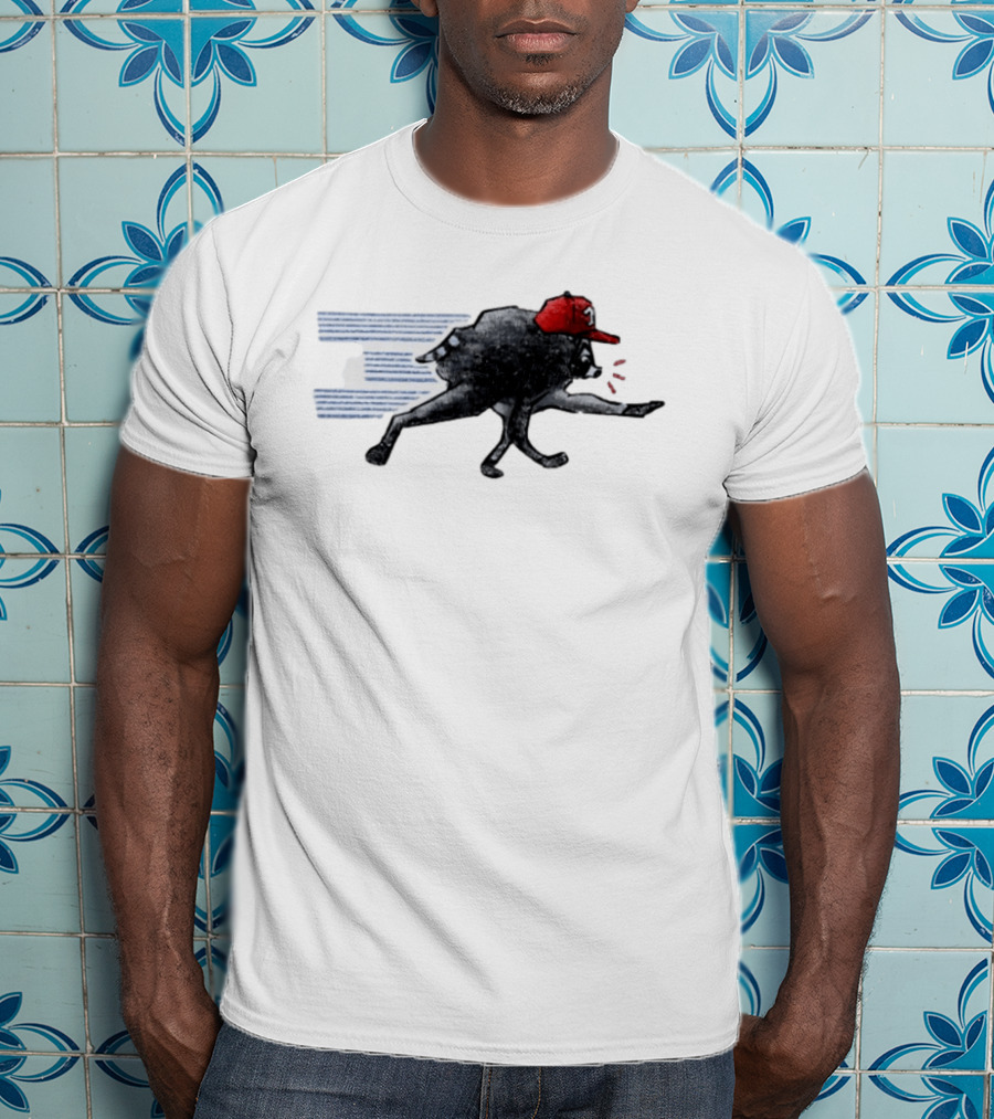 Toronto Blue Jays Baseball Raccoon Wearing Red Cap MLB T-Shirt