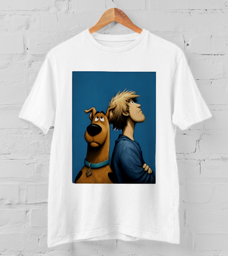 Scooby Doo And Shaggy Rogers Mystery Inc Iconic Cartoon Duo Facing Adventure T-Shirt