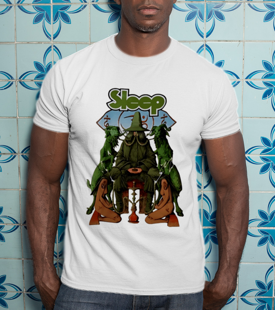 Sleep Band Wizard Hookah Goat Stoner Rock Psychedelic T-Shirt