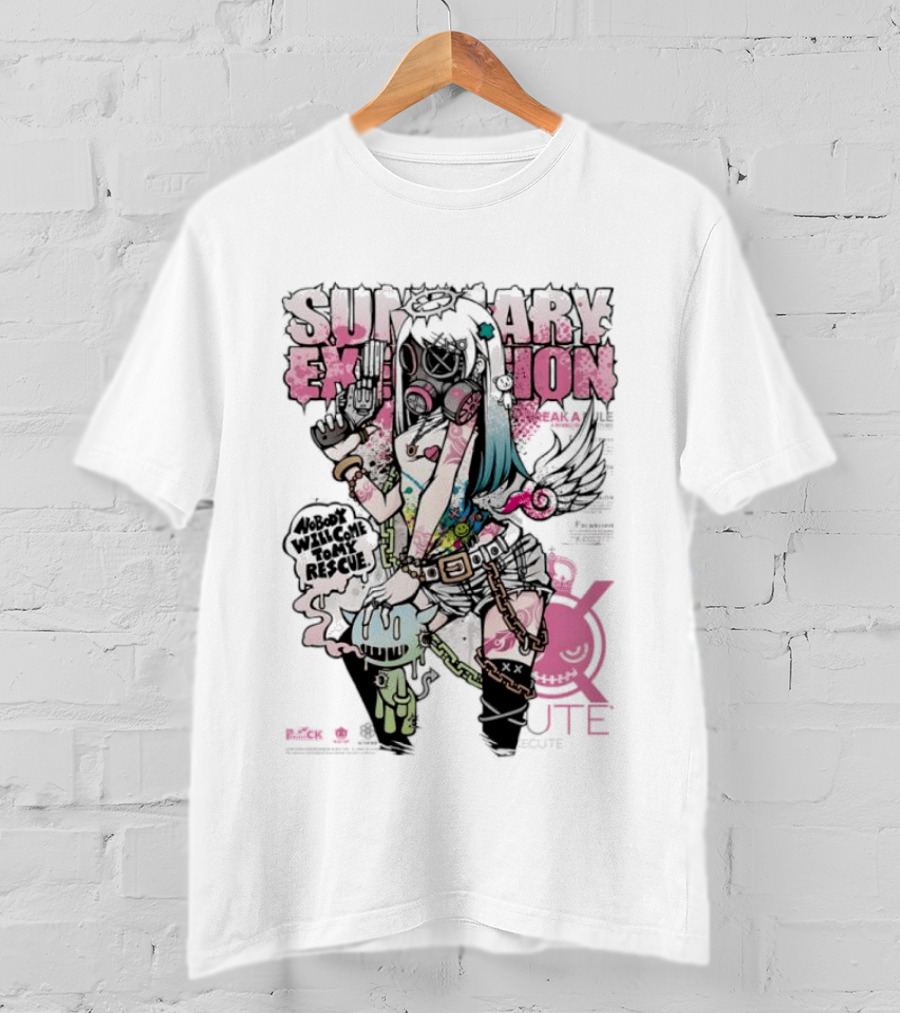Summary Exhibition Nobody Will Come To My Rescue Execute You Project CK T-Shirt