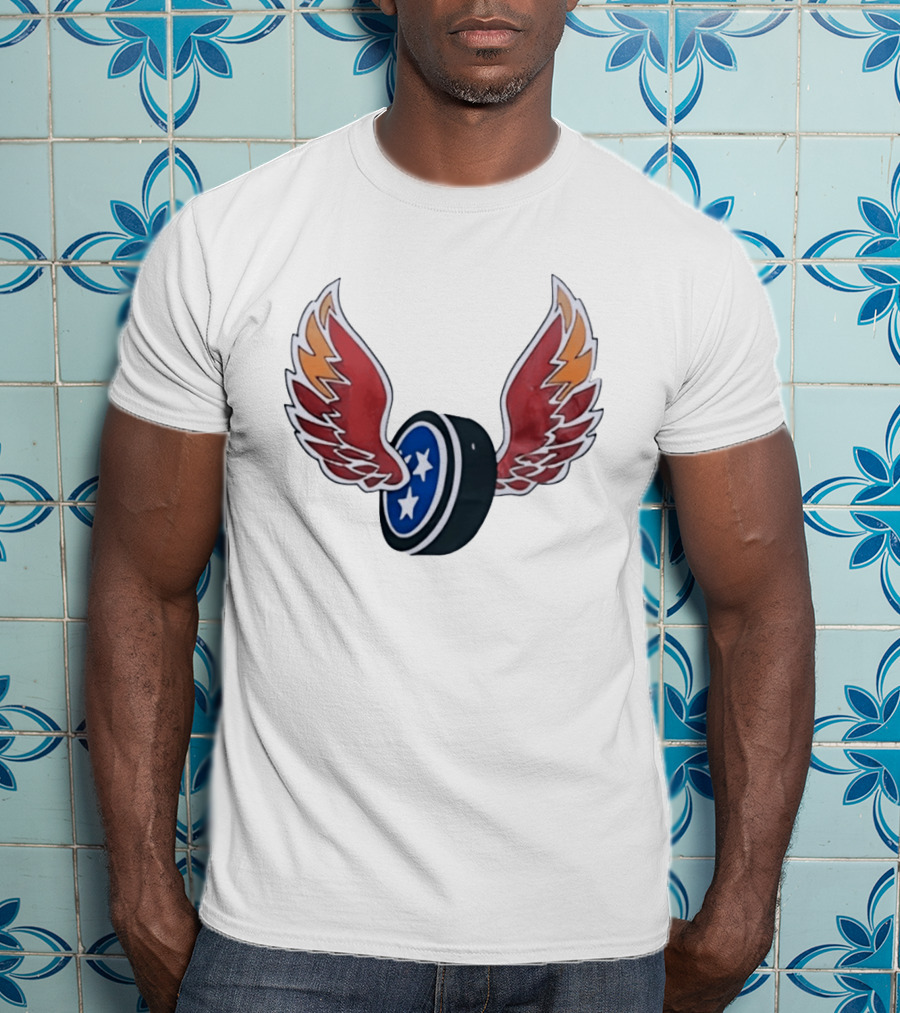 Tennessee Winged Puck Stars Hockey T-Shirt
