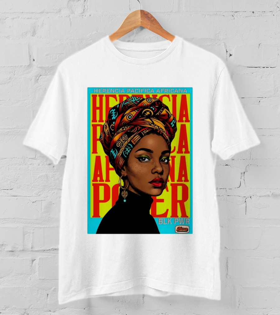 Herencia Pacifica Africana Power Blk Pwr Narez Wear T-Shirt