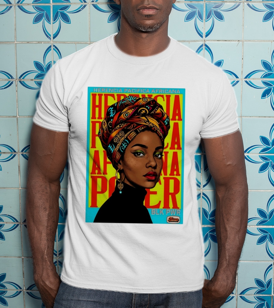 Herencia Pacifica Africana Power Blk Pwr Narez Wear T-Shirt