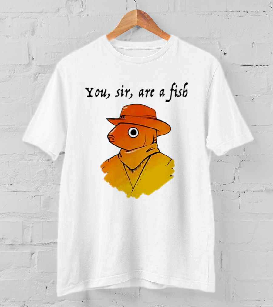 You Sir Are A Fish Cowboy Western Hat And Scarf T-Shirt