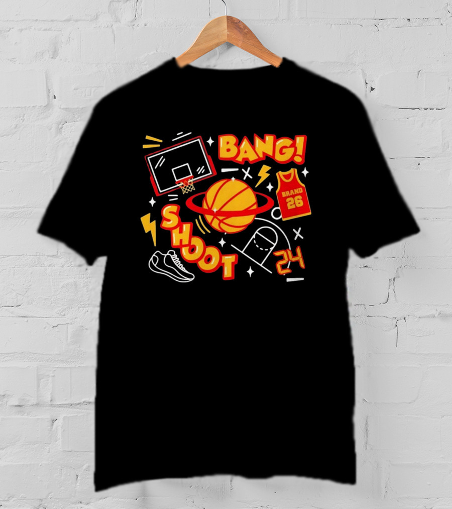 Bang Shoot Basketball Brand 26 Jersey Hoop 24 Sport Athletic T-Shirt