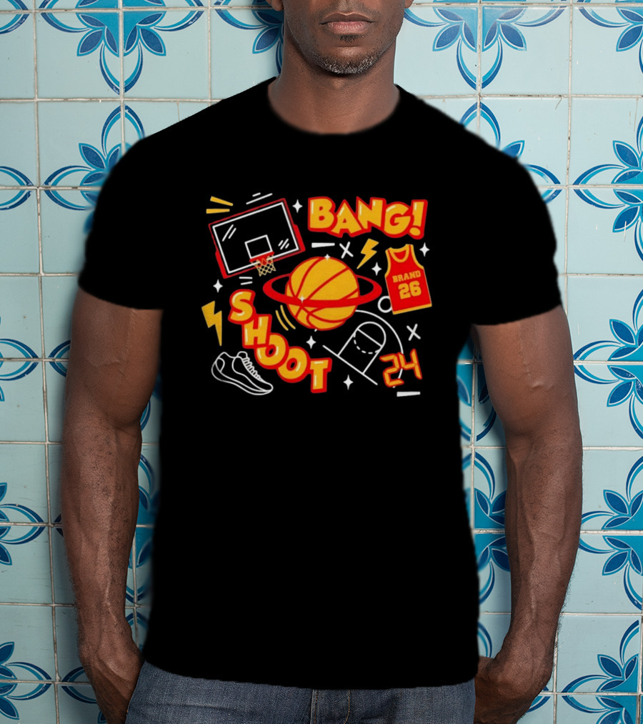 Bang Shoot Basketball Brand 26 Jersey Hoop 24 Sport Athletic T-Shirt