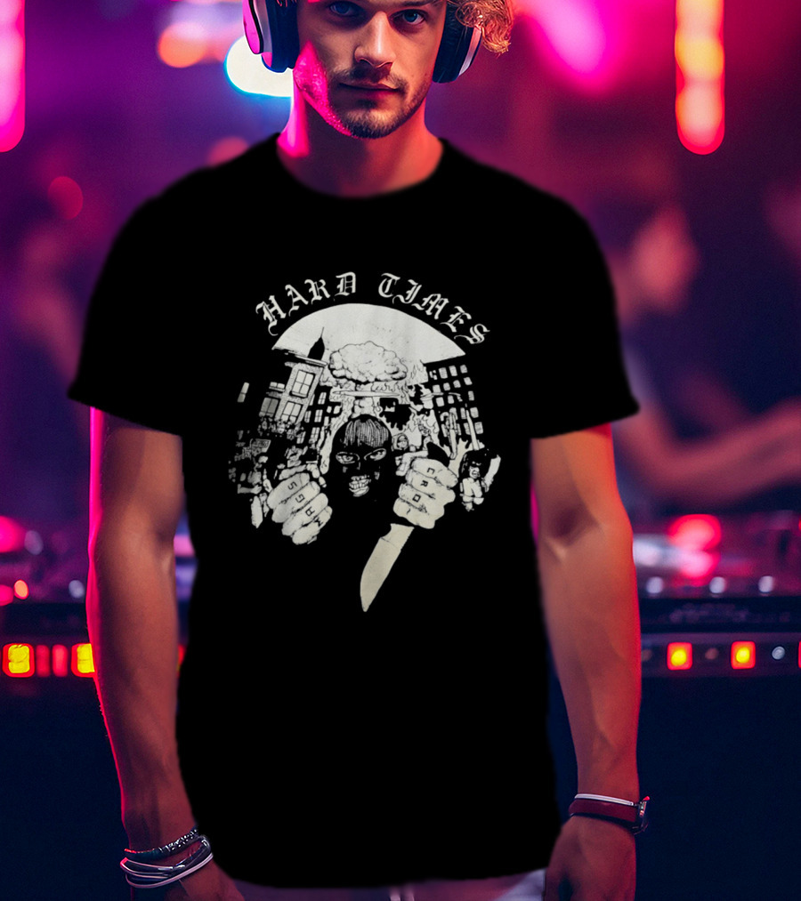 Hard Times Swags Cro Urban Masked Knife Figure Streetwear T-Shirt