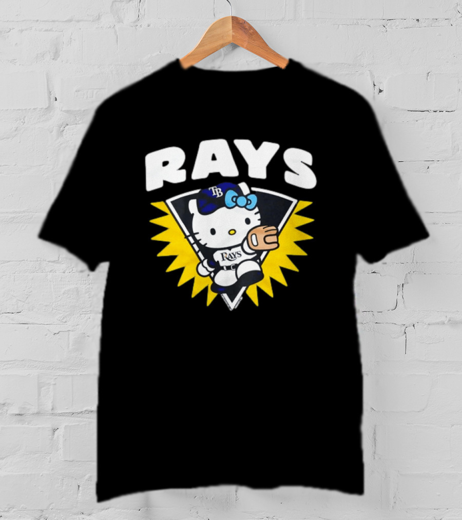 Hello Kitty Tampa Bay Rays Baseball Collaboration T-Shirt