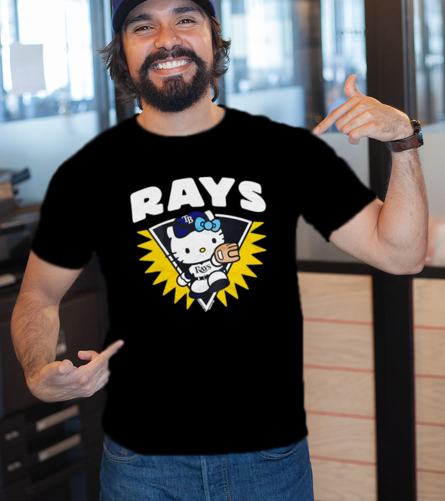 Hello Kitty Tampa Bay Rays Baseball Collaboration T-Shirt