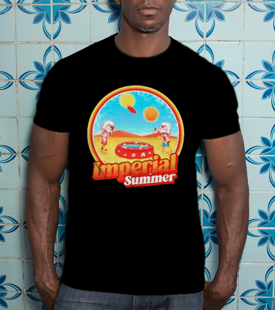 Summer Fun Star Wars Stormtrooper Imperial Beach Scene T-Shirt