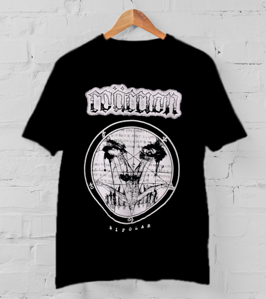 Moment Bipolar Occult Pentagram Gothic Metal Eyed T-Shirt