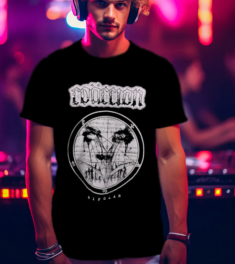 Moment Bipolar Occult Pentagram Gothic Metal Eyed T-Shirt