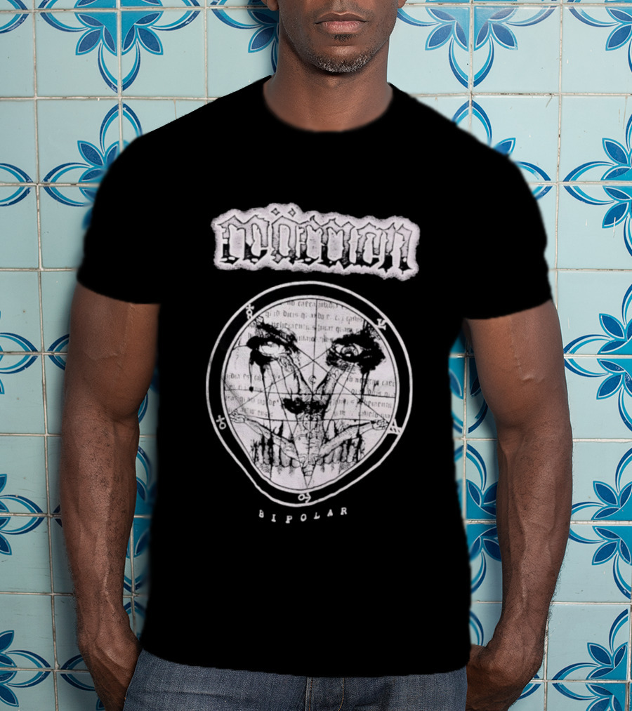 Moment Bipolar Occult Pentagram Gothic Metal Eyed T-Shirt