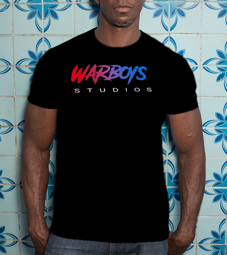 Warboys Studios Red And Blue Branding T-Shirt