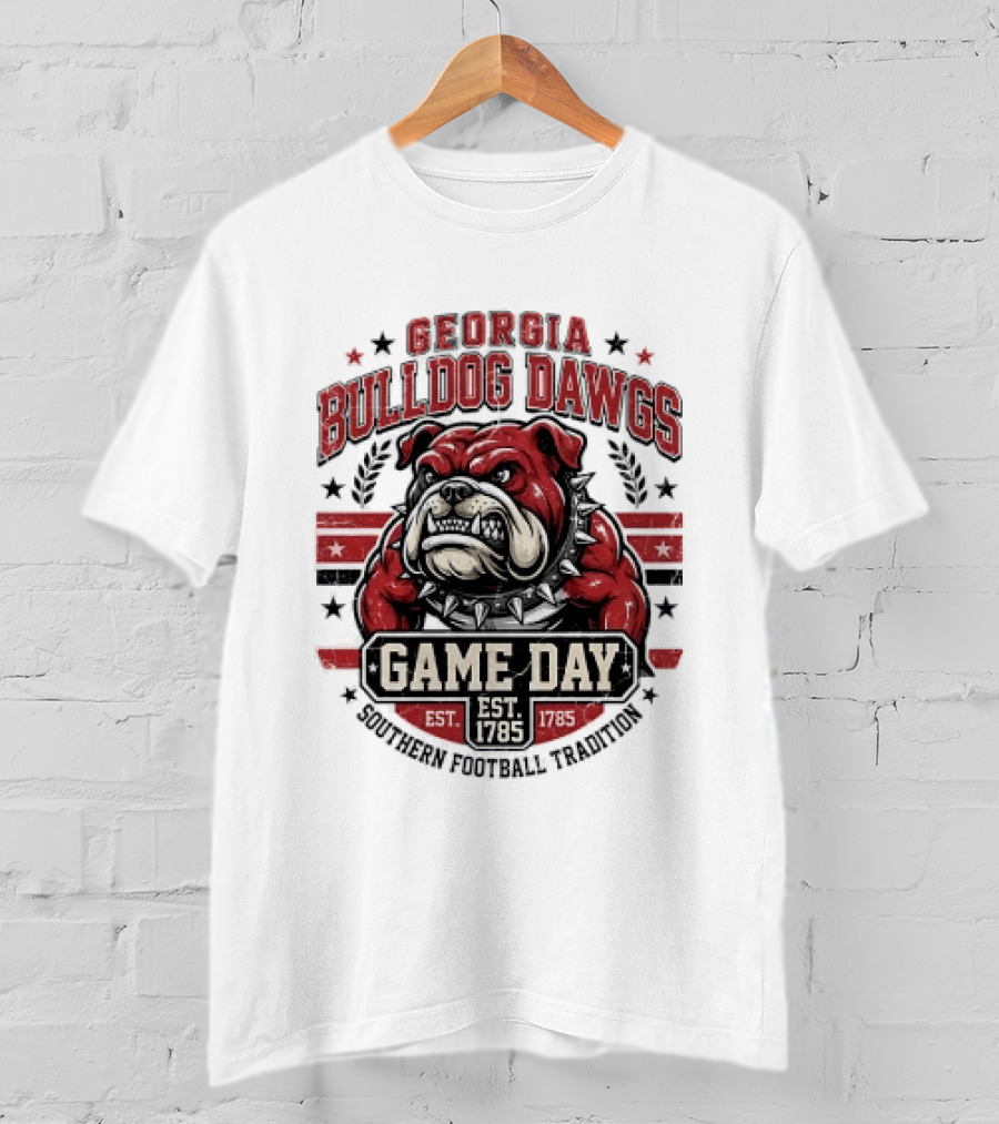 Georgia Bulldog Dawgs Game Day Tradition Est 1785 T-Shirt