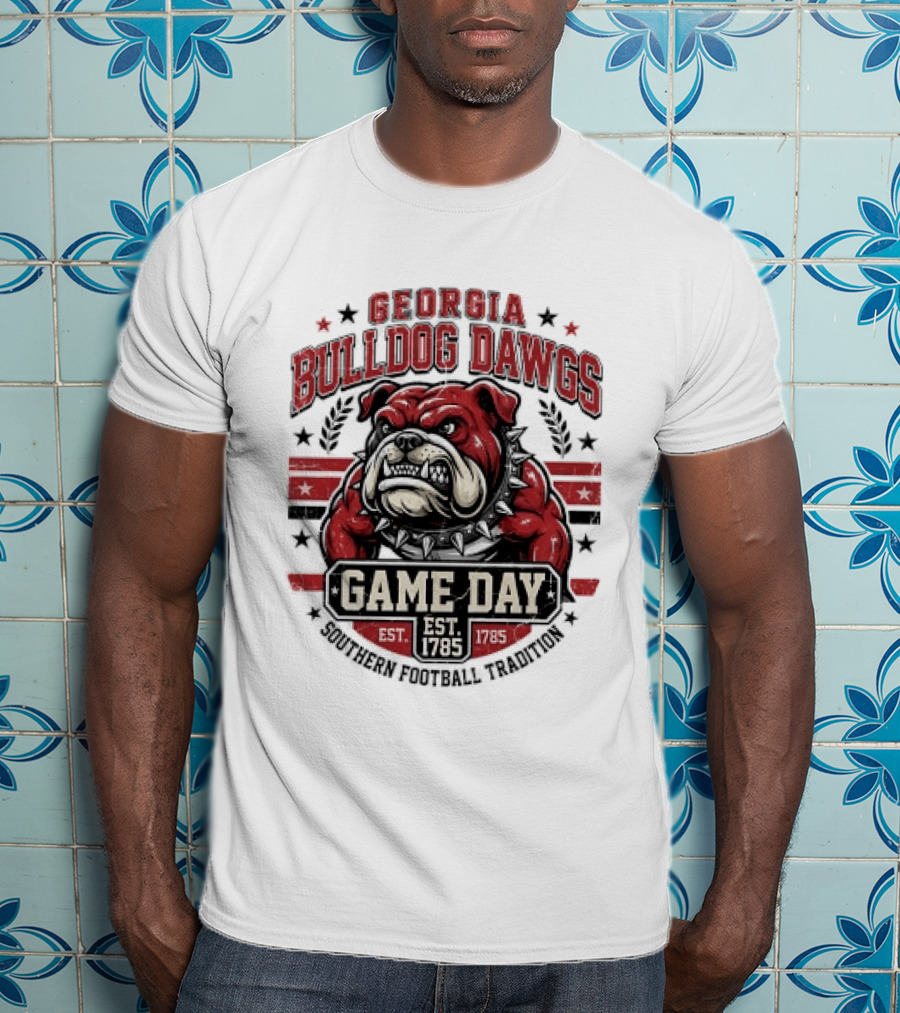 Georgia Bulldog Dawgs Game Day Tradition Est 1785 T-Shirt