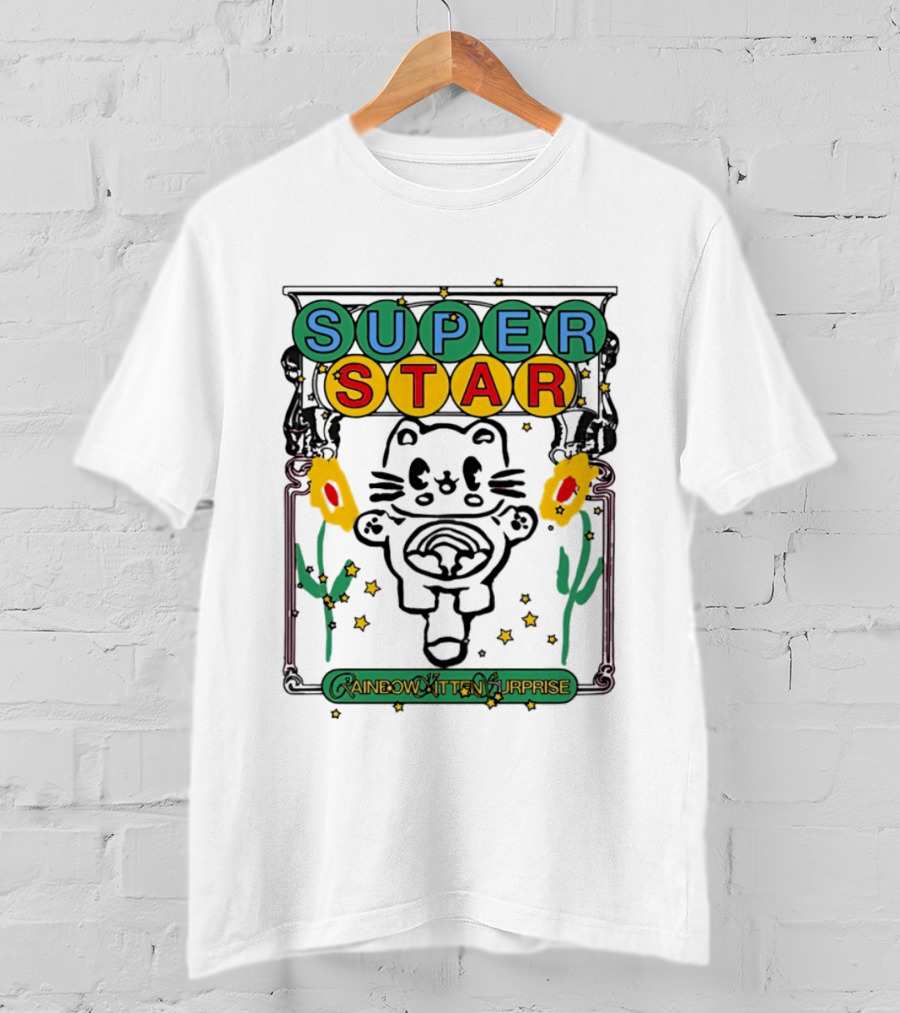 Super Star Rainbow Kitten Surprise RKS Indie Rock T-Shirt